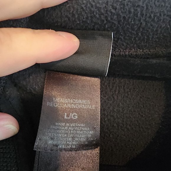 The North Face Ribbed Mens Zip Up Jacket Size L Black - Picture 4 of 4